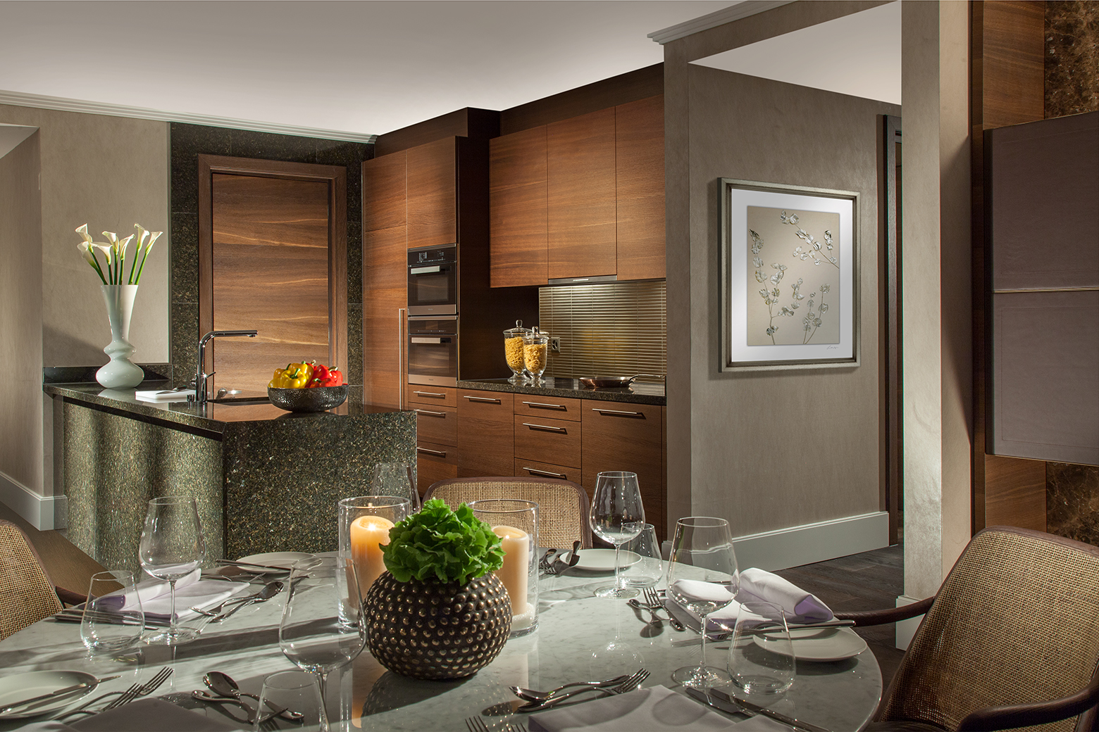 Suite Kitchen at Bürgenstock Resort, Switzerland