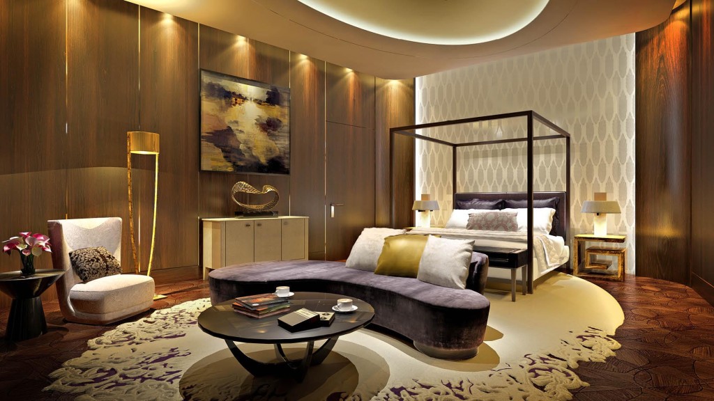 Luxurious master bedroom designed by MKV Design