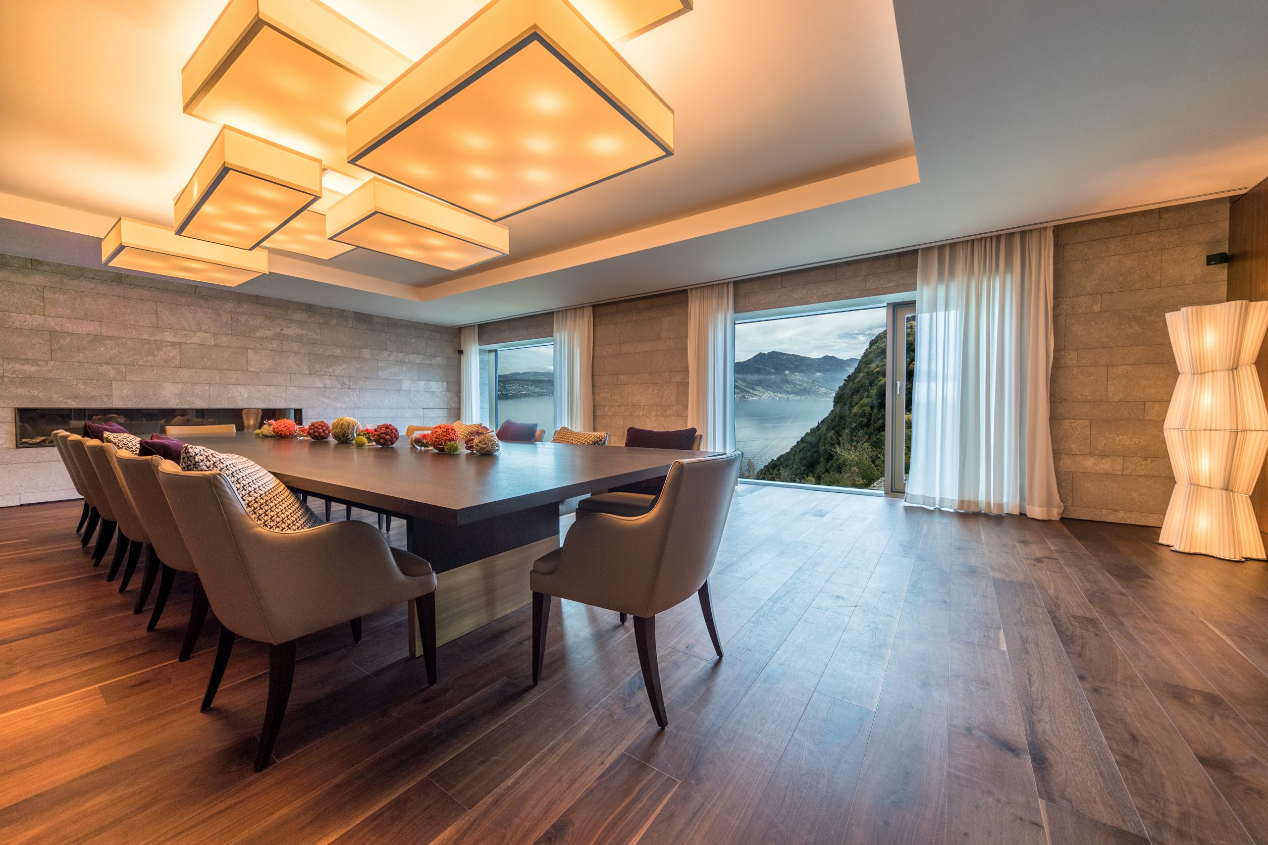 Private dining in a suite designed by MKV Design