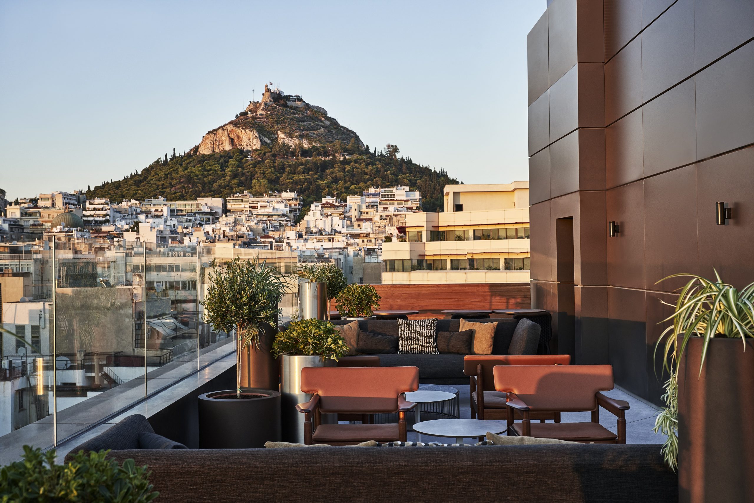 Terrace with view of Athens