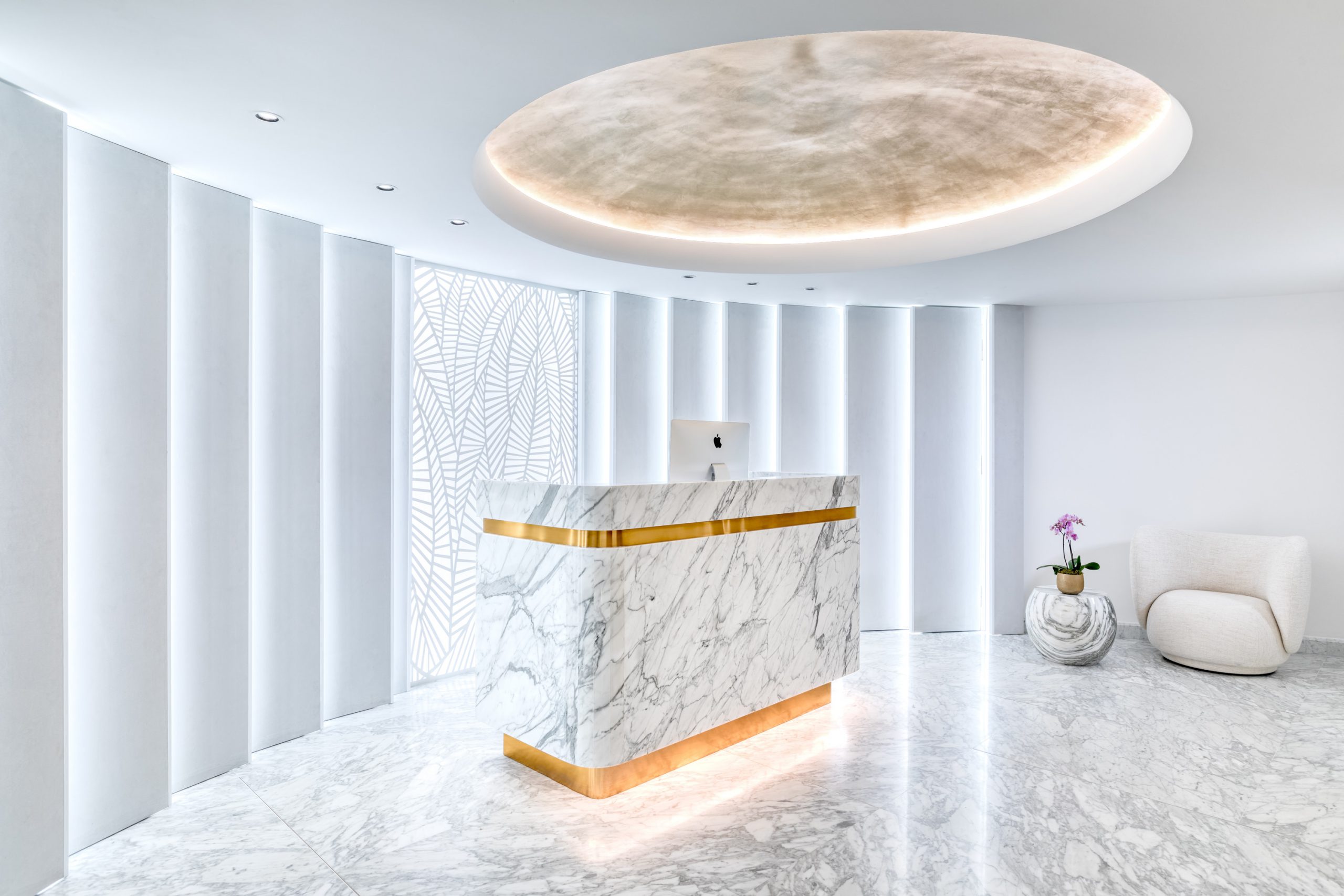Spa reception of Matild Palace, a Luxury Collection Hotel