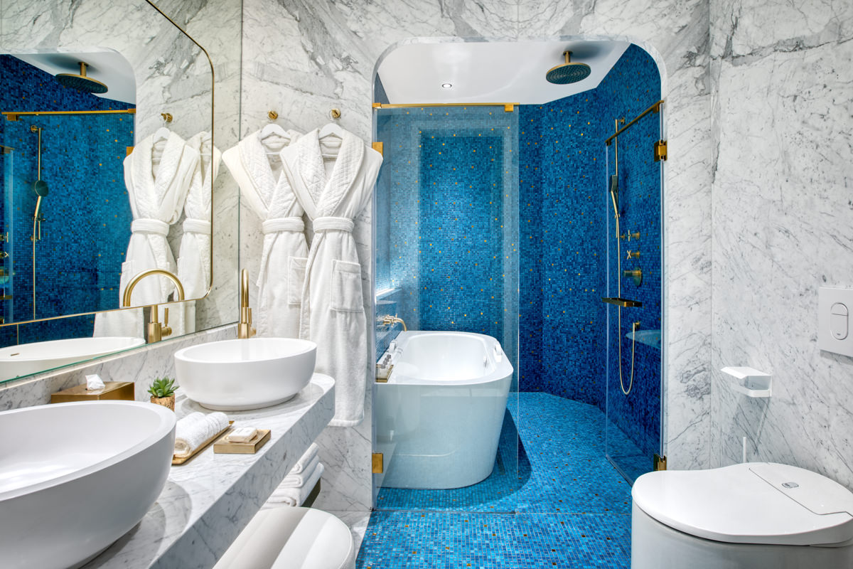 White marble bathroom